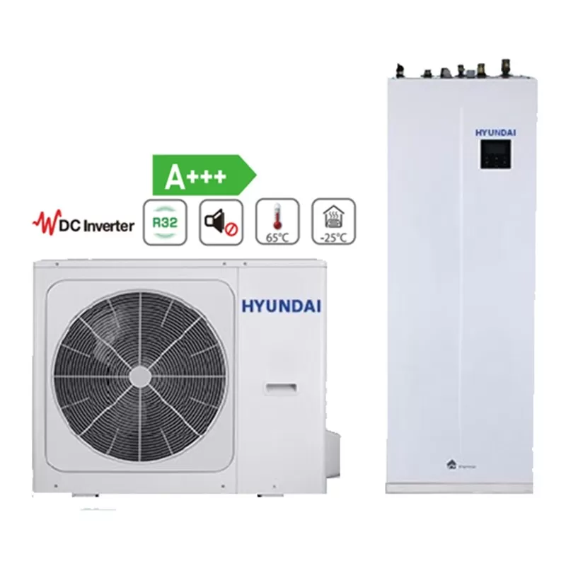 Pompa de caldura aer apa HYUNDAI 10 kW cu boiler incorporat de 190 litri